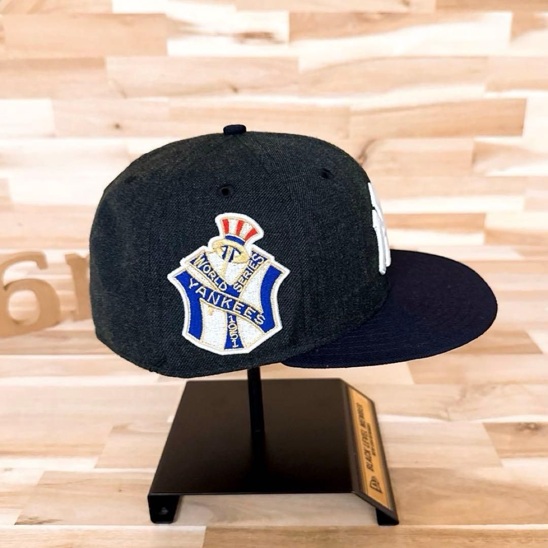 品質保証 ！ ニューエラ×ヤンキース WSパッチ NYキャップ チャコールグレー×ネイビー 理想的