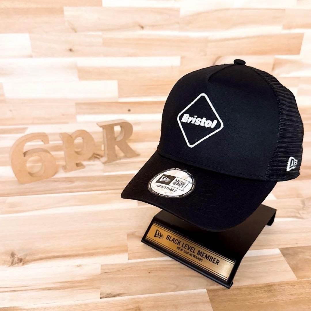 ニューエラ×エフシー ルブリストル コラボ エンブレム キャップ 黒