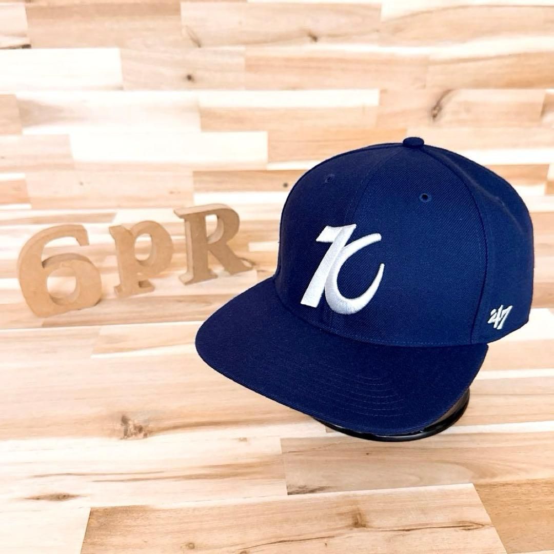 フォーティーセブン×横浜ベイスターズ コラボ Kロゴ キャップ 紺×白