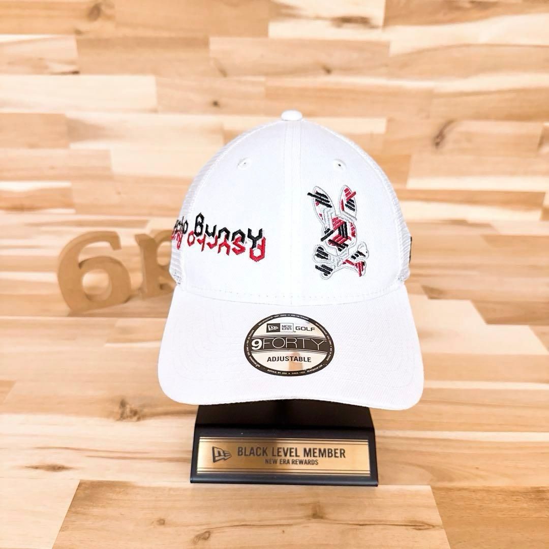 ニューエラ サイコバニー コラボ ゴルフ メッシュキャップ 白