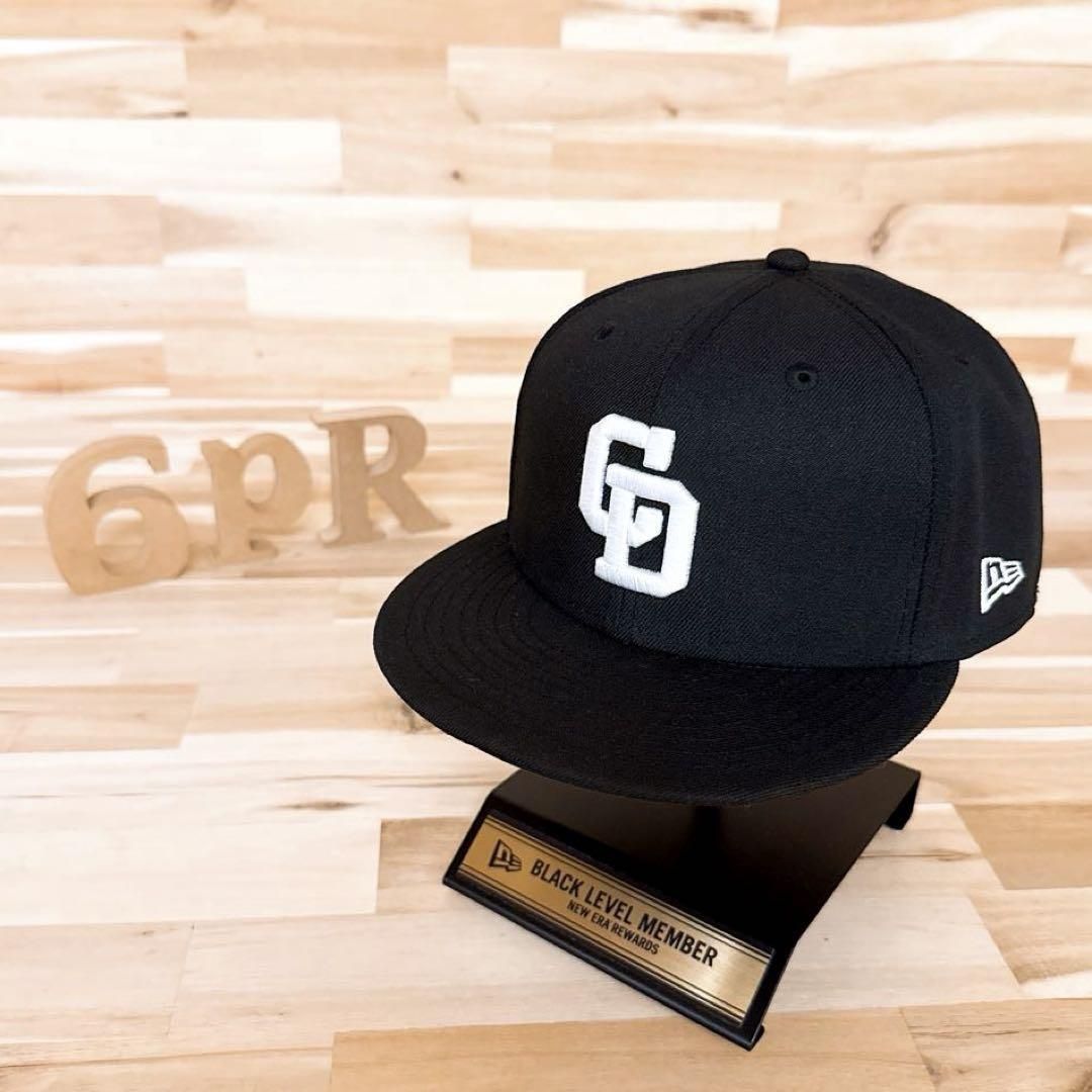 激 ニューエラ×中日ドラゴンズ コラボ モノトーン CDキャップ 黒×白