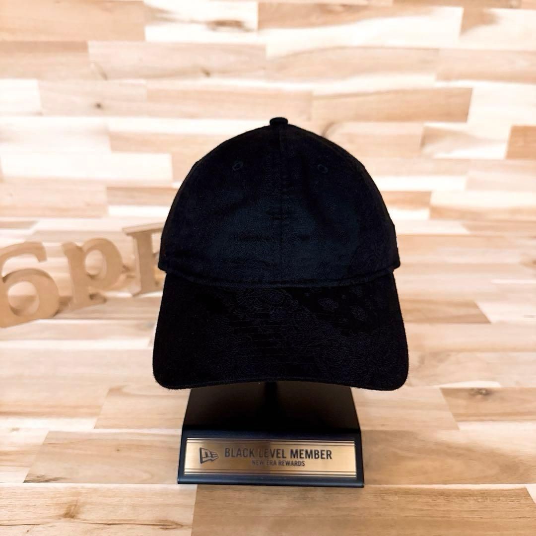 激 ニューエラ ジャガード シャドー ペイズリー キャップ 黒ブラック