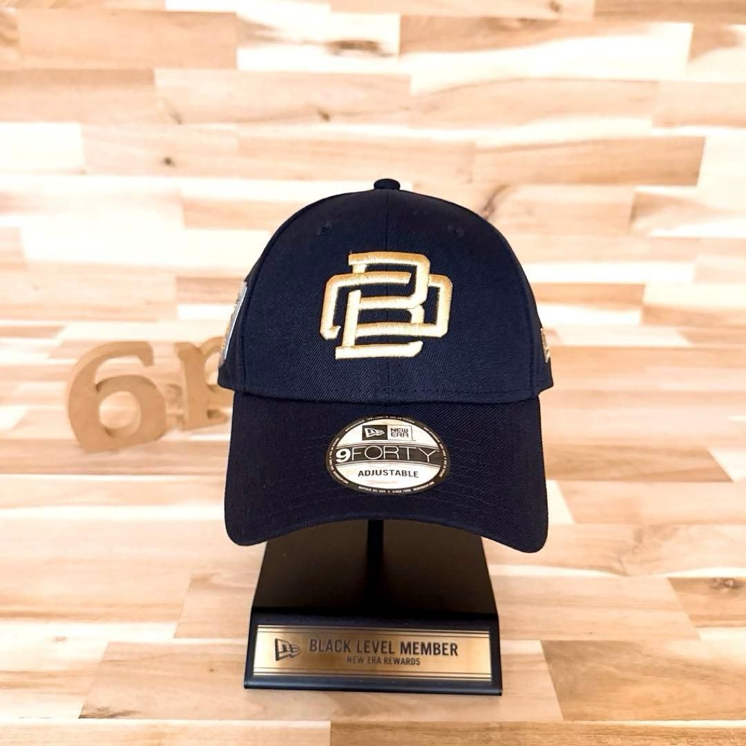 ニューエラ×バファローズ モノグラム ロゴ キャップ 紺