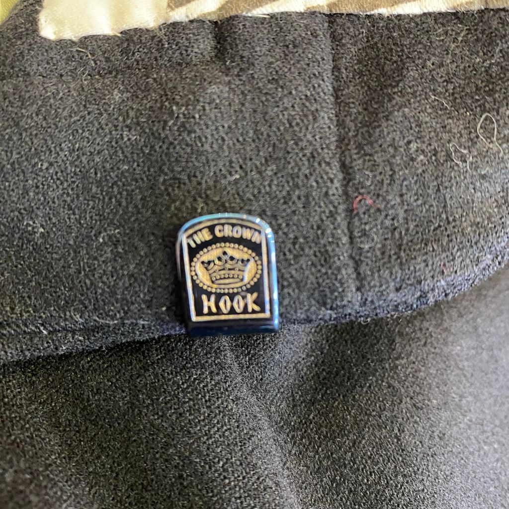 50s〜 euro ユーロ ウールスラックス シンチバック サスペンダーボタン ブラックNo.S017