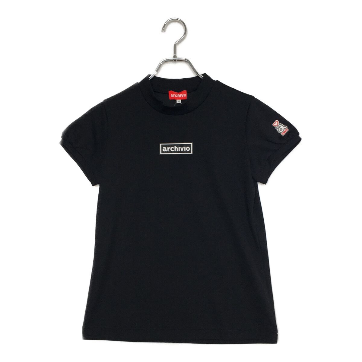 レディース アルチビオ archivio 半袖シャツ 36(S) 黒 ブラック モック