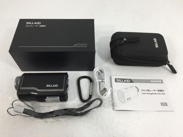  ゴルフ用品 超 SILLAID レーザー距離計 VM 2 ブラック ゴルフ用距離計 ラウンド用品 アクセサリー