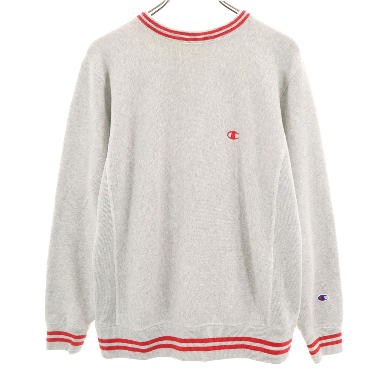 Champion products チャンピオンプロダクツ 長袖 リバースウィーブ トレーナー M グレー 裏起毛 スウェット REVERSE WEAVE メンズ 古着