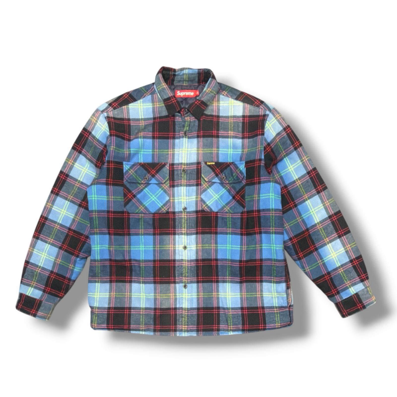 国内正規 Supreme 24AW Quilted Plaid Shirt キルティングチェック