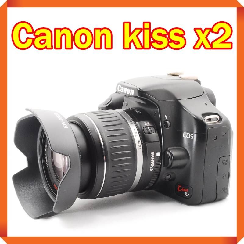 シャッター数549回 Canon Kiss x2 一眼レフ カメラ スマホ転送 316ｋ8000