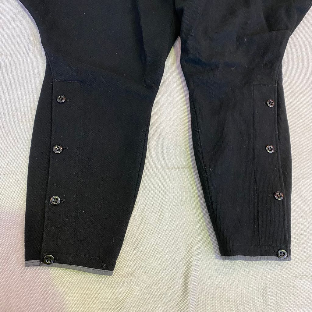 〜50s euro ユーロ ウール ジョッパーズ パンツ サスペンダーボタン ブラック No.S018