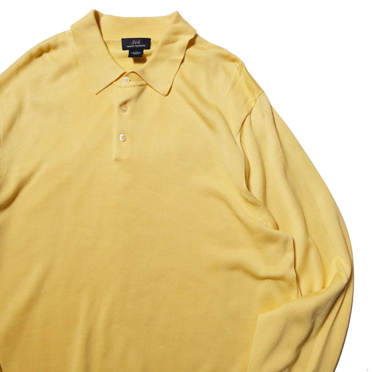 90's 00's ブルックスブラザーズ 346 シルク コットン ポロニット