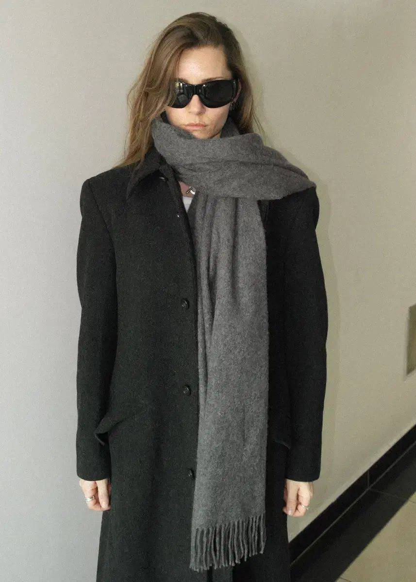 カシミア オーバーサイズ マフラー