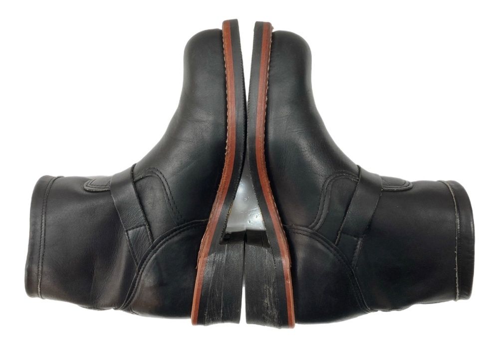  チペワ 7 INCH BOOTS エンジニア ブーツ Vibramソール バイク 革靴 シューズ 黒 91002 メンズ靴 ブラック サイズ 1 2 E 104 S 1055 エンジニアブーツ ブーツ 革靴