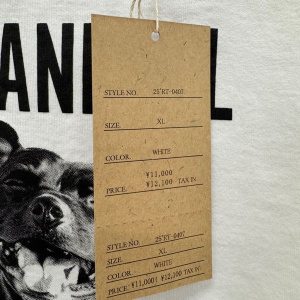 未使用】RATS/ラッツ【25SS】ANIMAL MONSTERS TEE/半袖 Tシャツ 25'RT