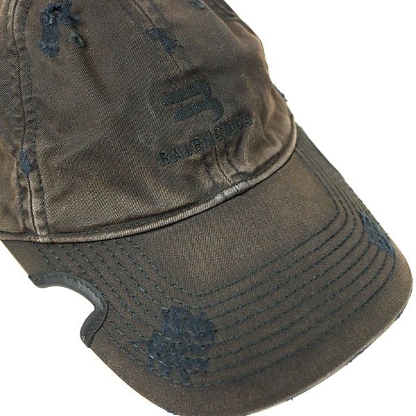 BALENCIAGA 銀座店 バレンシアガ ダメージ加工 キャップ 帽子 メンズ