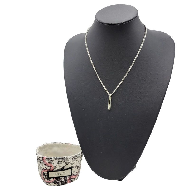 品 GUCCI グッチ 925 カットアウトG ネックレス 182-251115-as-25-izu