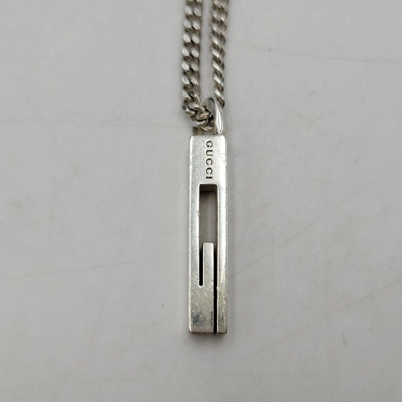  品 GUCCI グッチ 925 カットアウトG ネックレス 182 251115 as 25 izu ネックレス アクセサリー