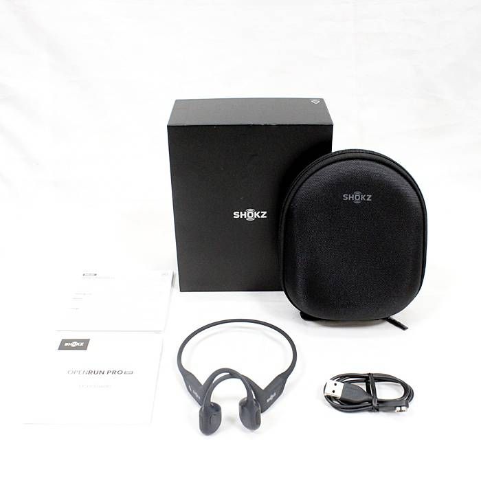 SHOKZ ショックス OPENRUN PRO 黒 ブラック 骨伝導イヤホン 35