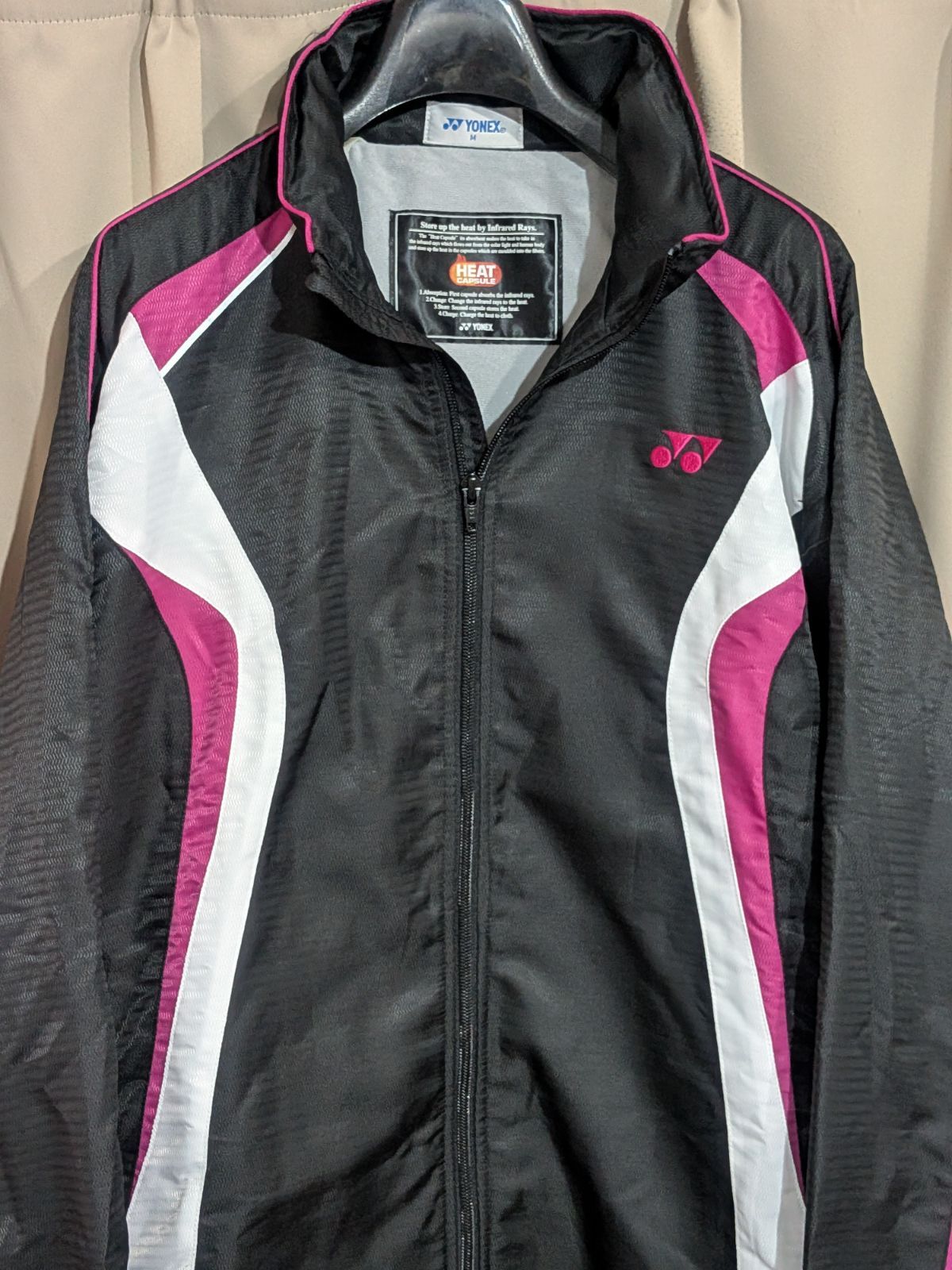 YONEX ヨネックス ヒートカプセル ウィンドブレーカー ジャケット 黒 M