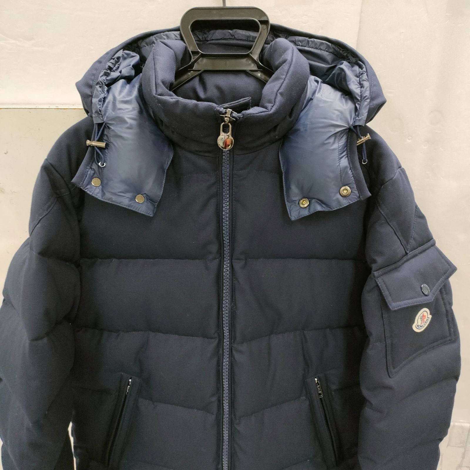 (美品) MONCLER モンジュネーブル ネイビー MONCLER ネイビー モンジュネーブル サイズ3