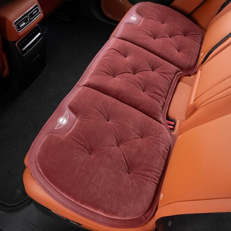 ★ミニ BMW MINI★ワインレッド★車用 シートクッション 座布団 後部座席用1枚 フランネルの表面 冬の座布団 快適 冬季適用 滑り止め aagu