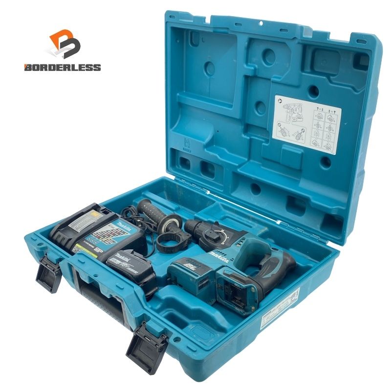 品 makita マキタ 18V 充電式ハンマドリル HR244D バッテリー 18V 5.0Ah 充電器 ケース付き 電動工具 穴あけ118105