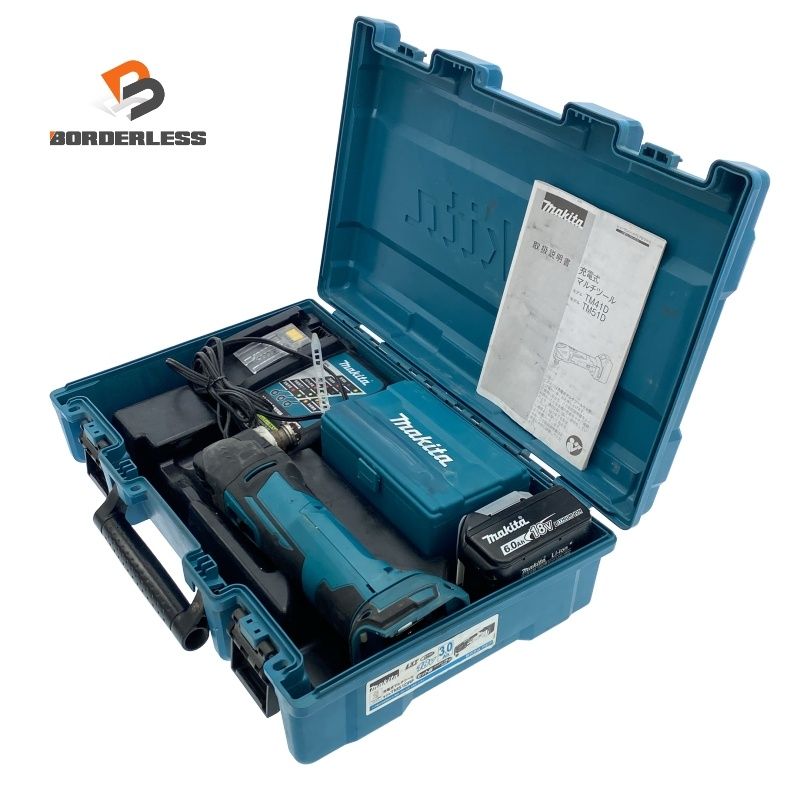 品 makita マキタ 18V 充電式マルチツール TM51D バッテリー 18V 6.0Ah 充電器 アタッチメント ケース付き118107