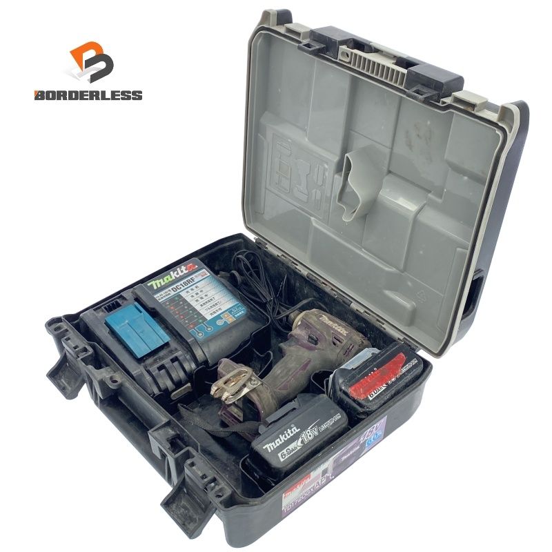 品 makita マキタ 18V 充電式インパクトドライバー TD172DGXAP 紫 パープル バッテリ2個 18V6.0Ah 充電器 ケース付118118