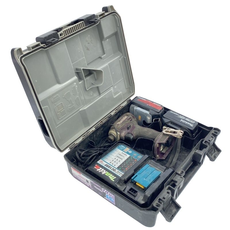 品 makita マキタ 18V 充電式インパクトドライバー TD172DGXAP 紫 パープル バッテリ2個 18V6.0Ah 充電器 ケース付118118