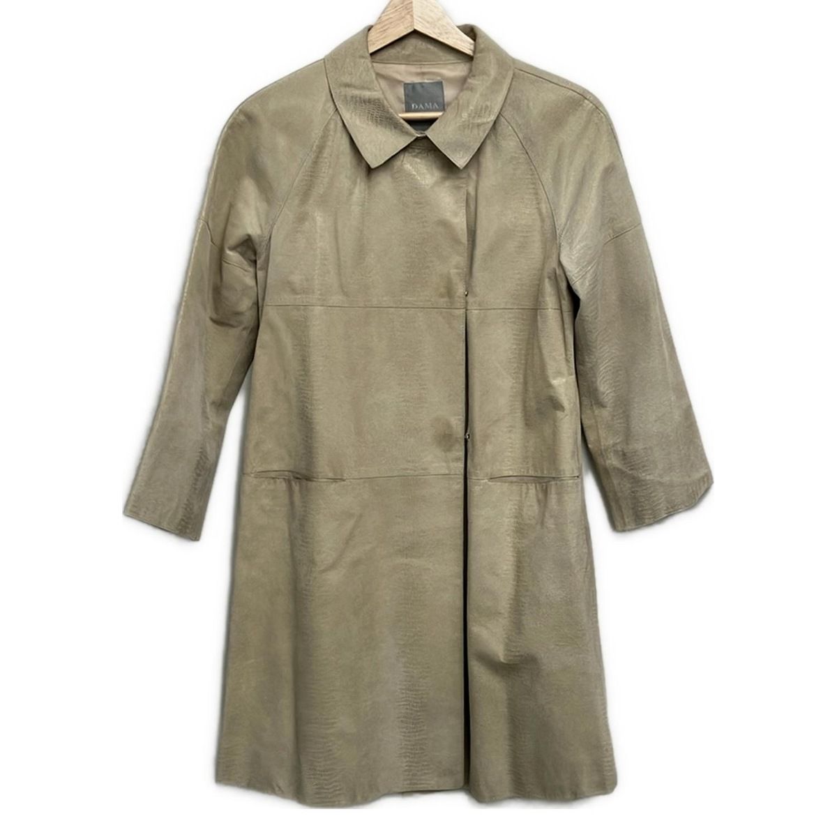 DAMAcollection ダーマ コート サイズ7AR S レディース - アイボリー 長袖 レザー 春 秋