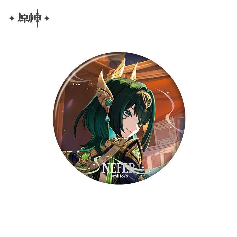 25-5 原神・公式 缶バッジ（キービジュアル）イネファ フリンズ ラウマ