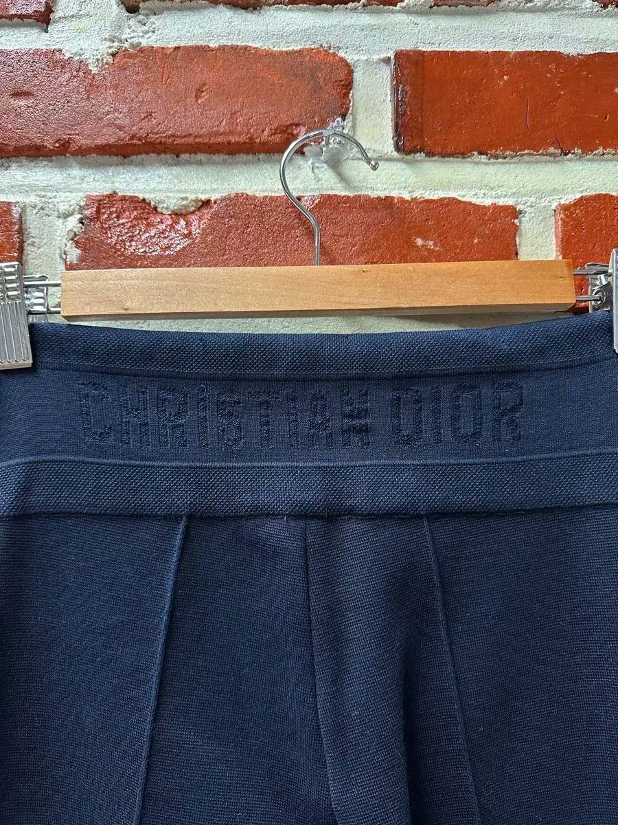  36 ディオール 21 SS ハイウエスト ブーツカット パンツ ネイビー スラックス パンツ