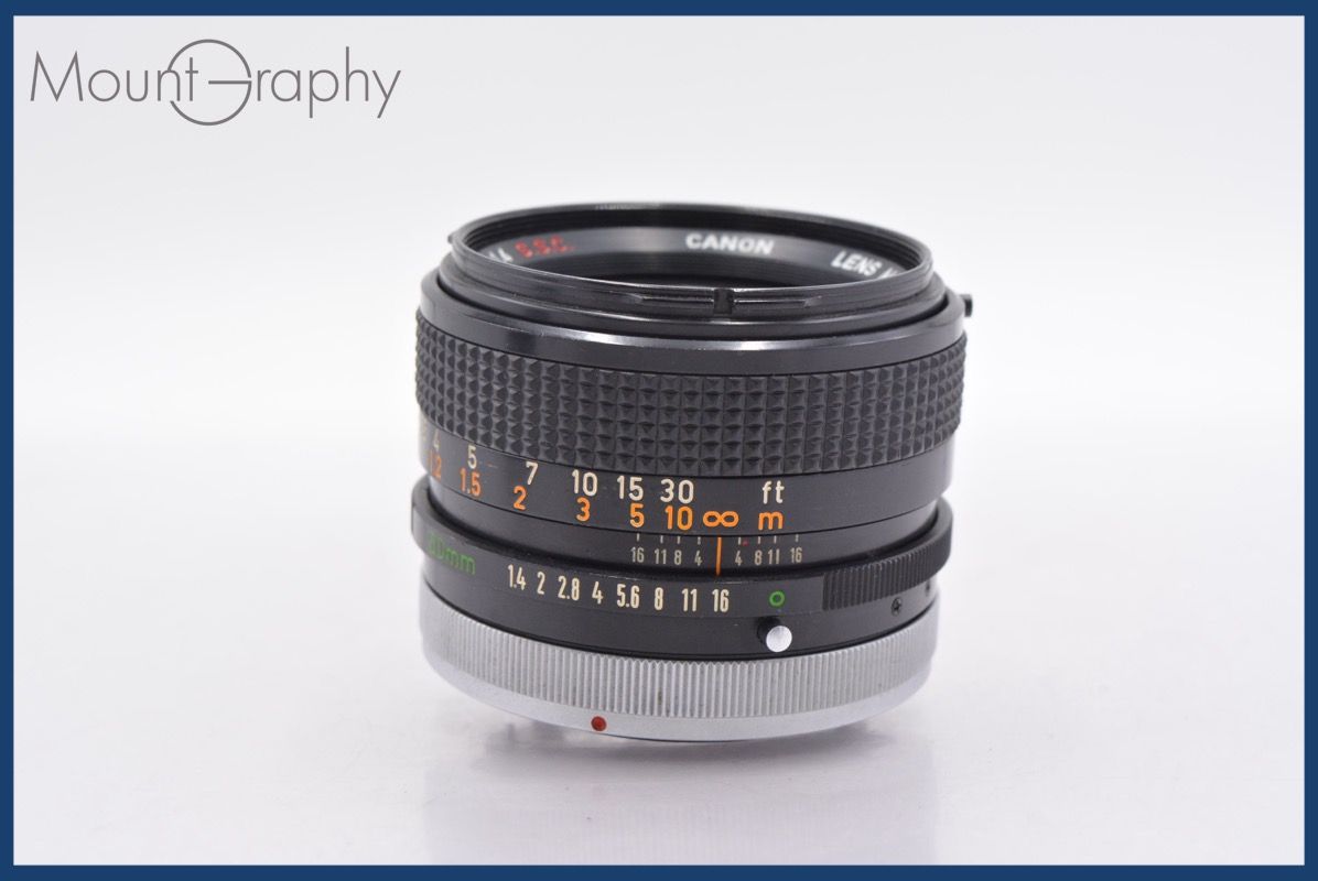 特別 キヤノン Canon FD 50mm F1.4 S.S.C. 後キャップ付 同梱可 mj6495