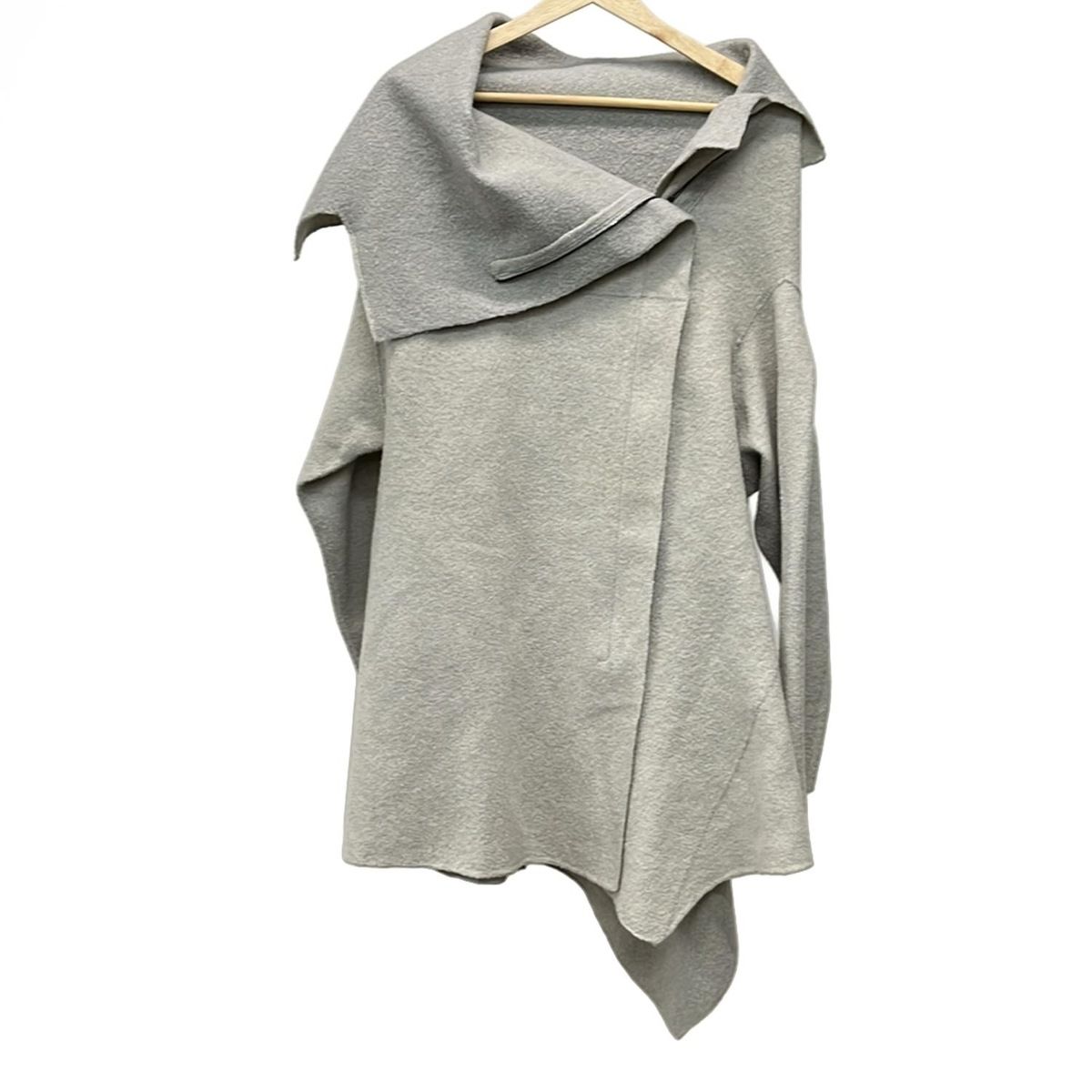 JURGEN LEHL ヨーガンレール コート サイズM レディース - ライトグレー 長袖 ジップアップ 春 秋