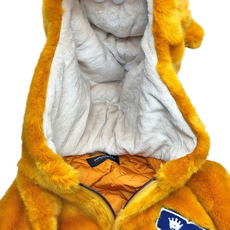 DOLCE&GABBANA フード　ブルゾン DOLCE&GABBANA ドルチェ&ガッバーナ レザー ブルゾン フード付