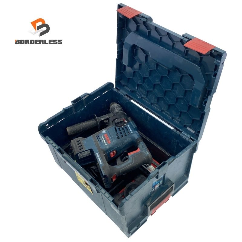 品 BOSCH ボッシュ 36V バッテリーハンマードリル GBH36V-PLUS バッテリ2個 4.0Ah 充電器 ケース付 充電式ハンマドリル118144