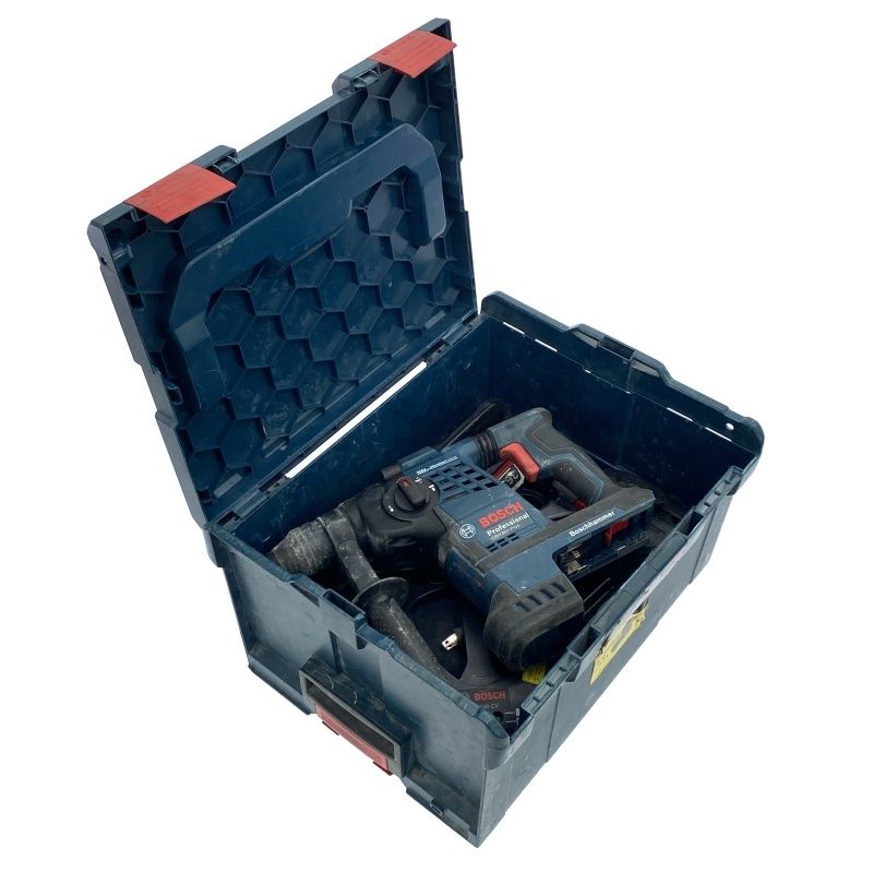 品 BOSCH ボッシュ 36V バッテリーハンマードリル GBH36V-PLUS バッテリ2個 4.0Ah 充電器 ケース付 充電式ハンマドリル118144