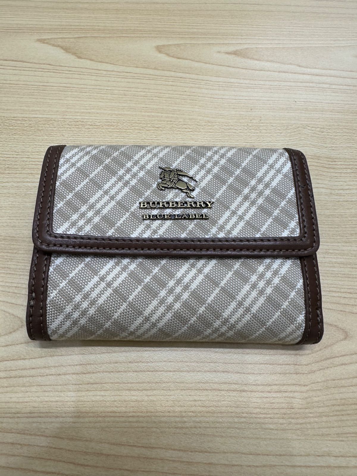 BURBERRY バーバリーブルーレーベル ノバチェック 二つ折り財布