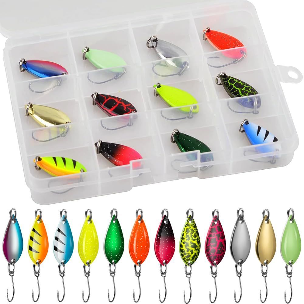 特価セール】スプーンルアー 管釣り 12枚 セット 5g仕様軽量 メタル