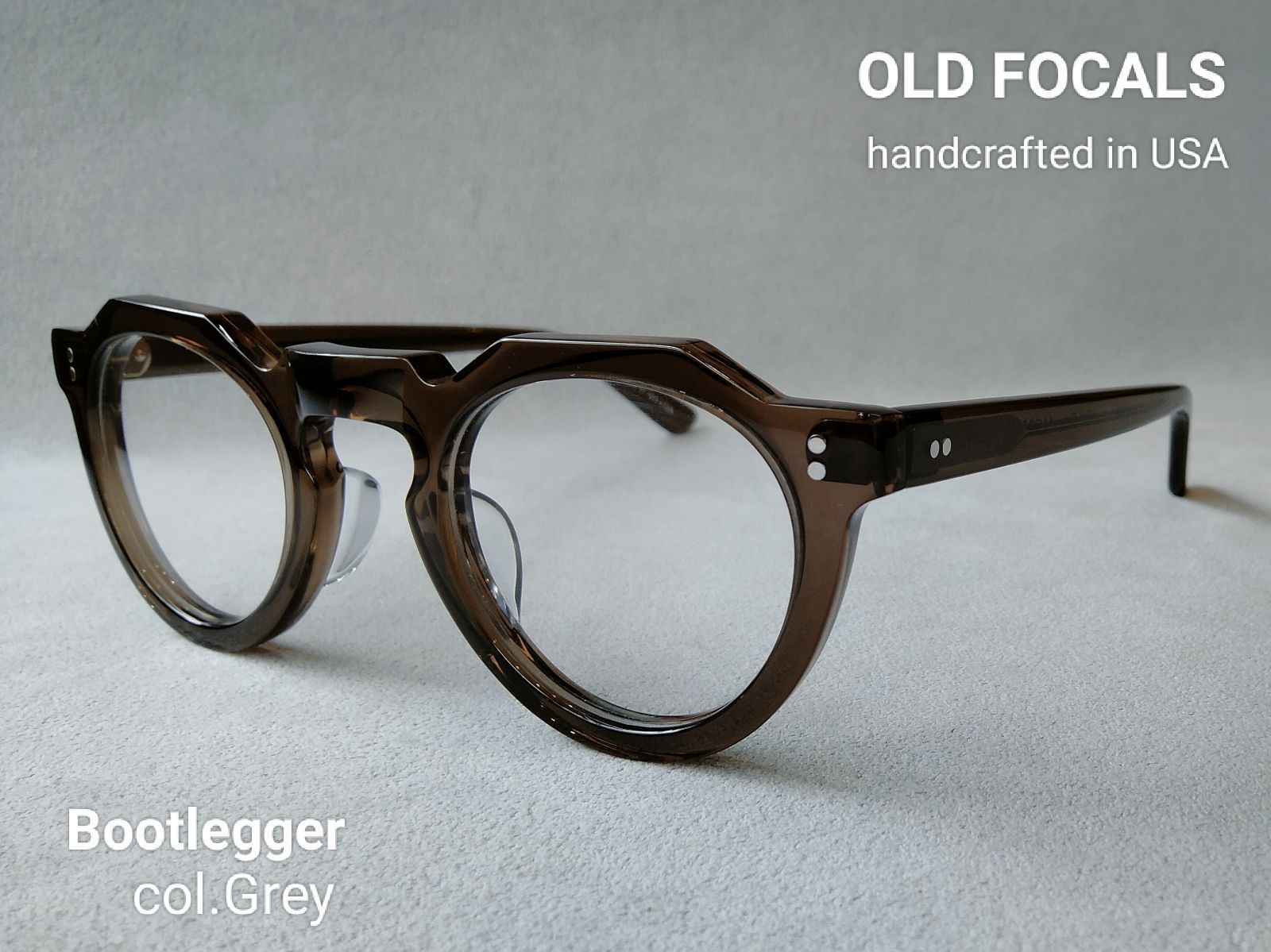 アメリカンヴィンテージ ブランド OLD FOCALS フォーカルス Bootlegger COL Grey Asian Fitting