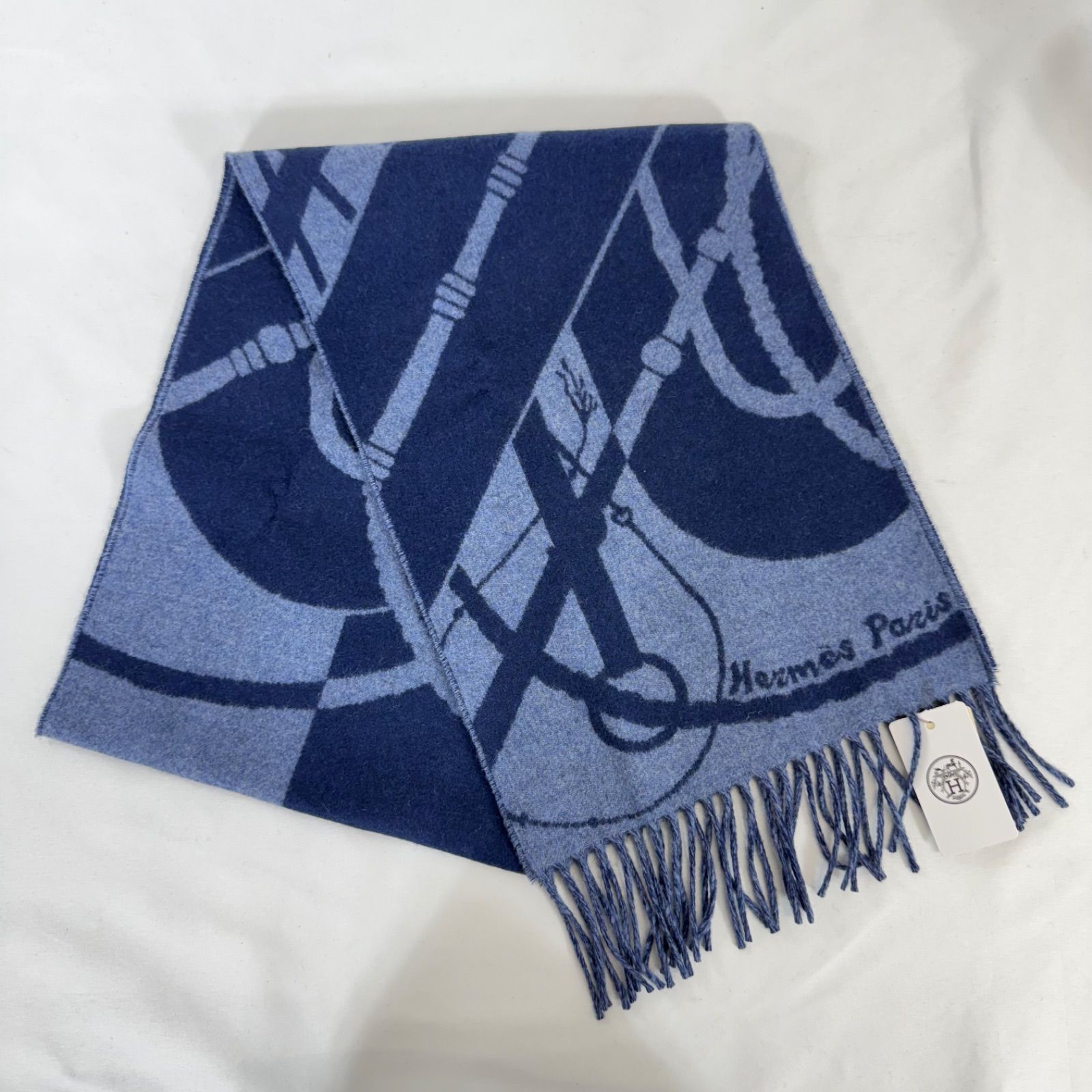 美品】ほぼ未使用品 HERMES エルメス クリック・クラック カシミヤ 100