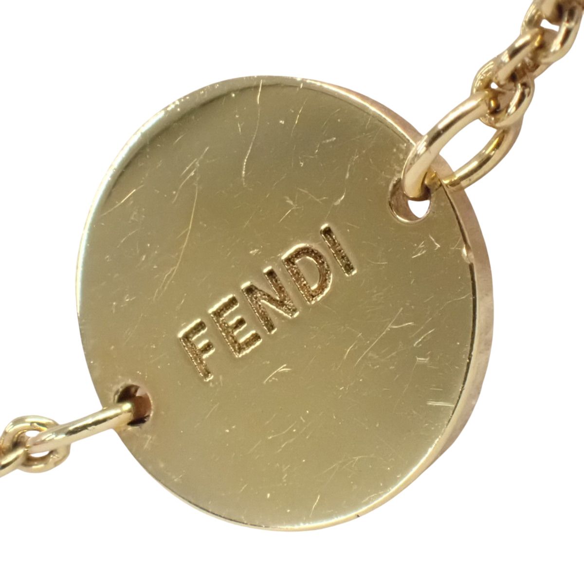 FENDI ブレスレット エフイズ ゴールドチェーン Fロゴ アクセサリー 美品 FENDI ブレスレット エフイズ ゴールドチェーン Fロゴ アクセサリー 美