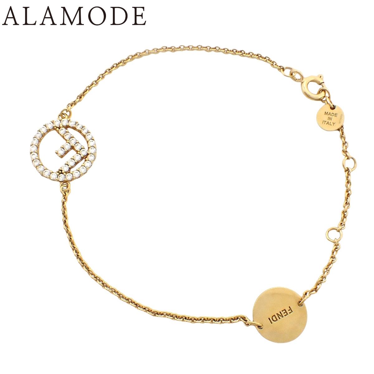 FENDI ブレスレット エフイズ ゴールドチェーン Fロゴ アクセサリー 美品 FENDI F is Fendi フェンディ エフ イズ ロゴ ブレスレット ゴールド