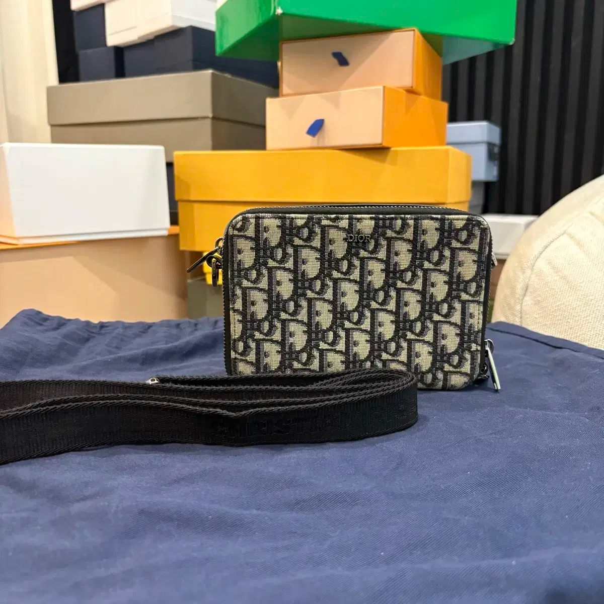 ディオール オブリーク ストラップ メッセンジャーバッグ クロス