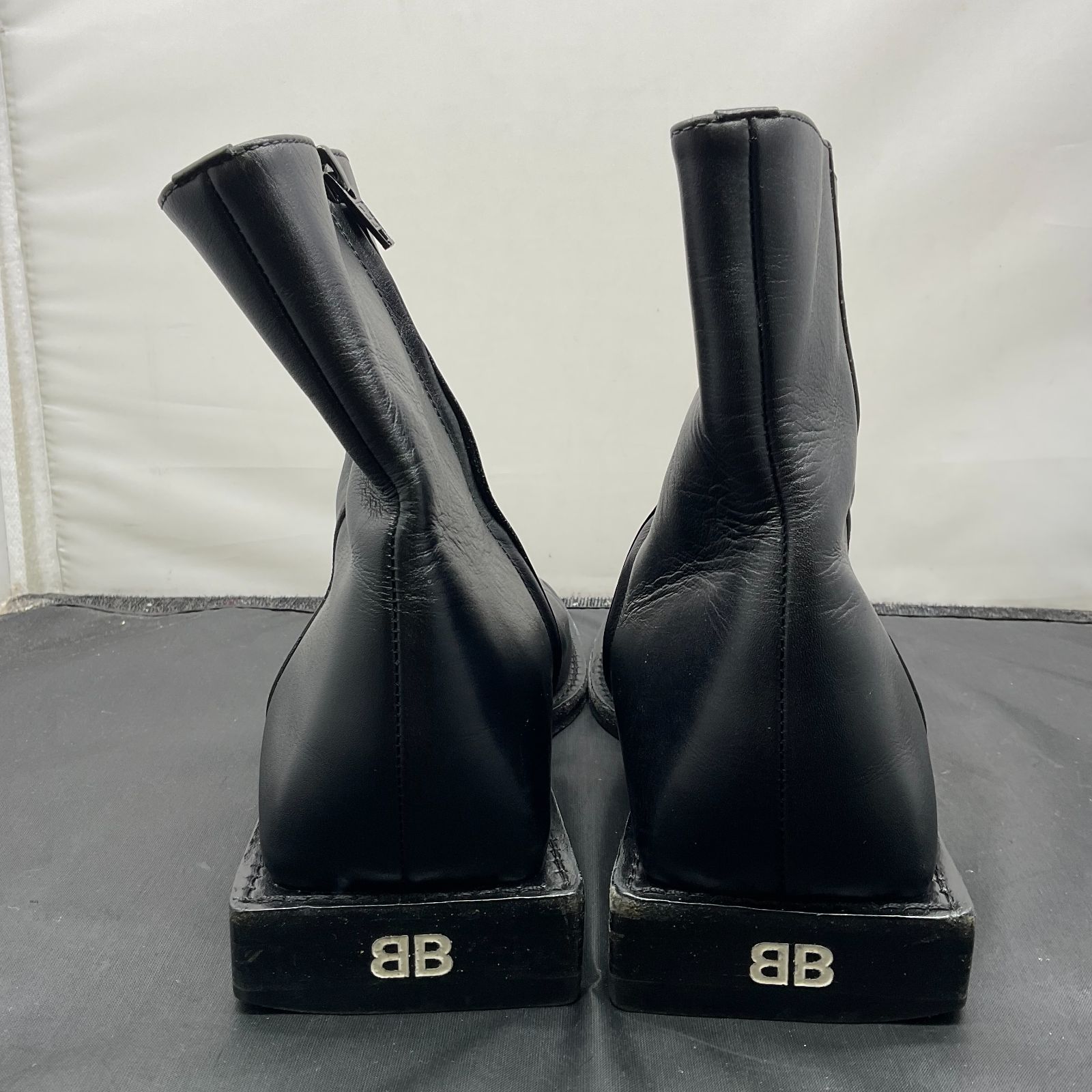 ビーツ BALENCIAGA バレンシアガ レザー ショートブーツ サイズ36 616349 BB