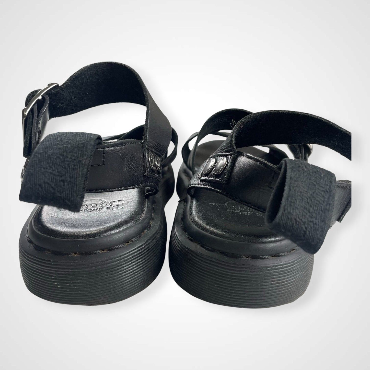  Dr.Martens ドクターマーチン GRYPHON レザーサンダル オールブラック 参考定価 21 000 tax SIZE UK 4 23 cm サンダル サンダル ミュール