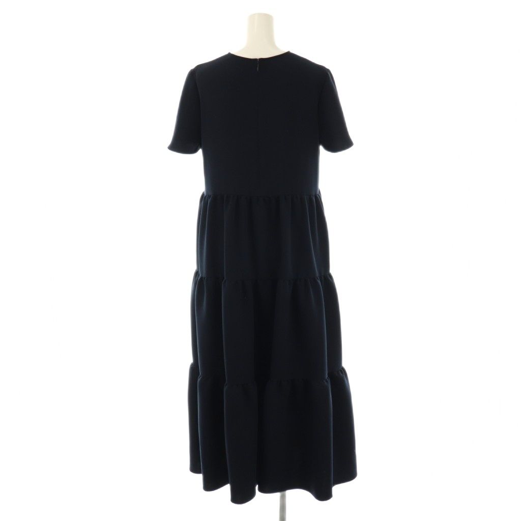 極美品✨ヨーコチャン　フレアスリーブバックティアードドレス　希少　ブラック　38 ヨーコチャン YOKO CHAN フレアスリーブバックティアードドレス