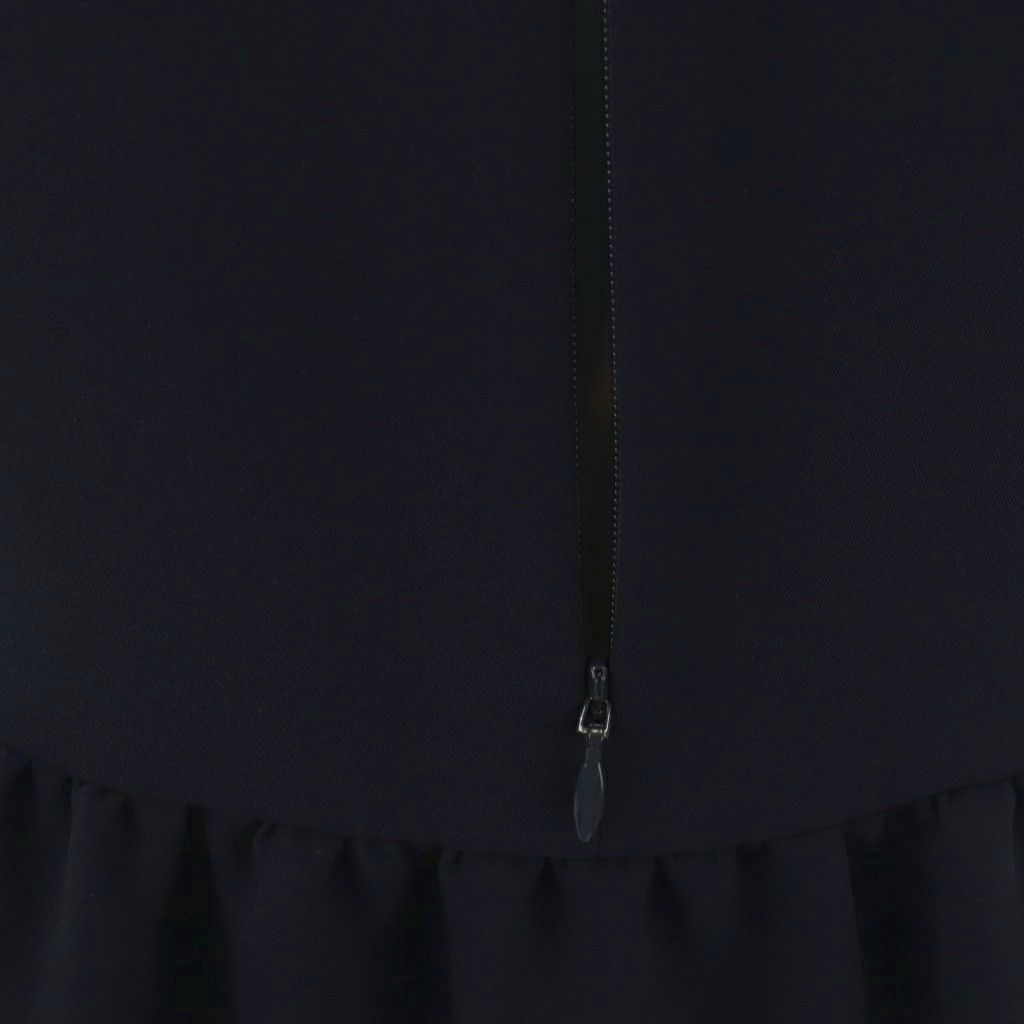 極美品✨ヨーコチャン　フレアスリーブバックティアードドレス　希少　ブラック　38 ヨーコチャン YOKO CHAN フレアスリーブバックティアードドレス