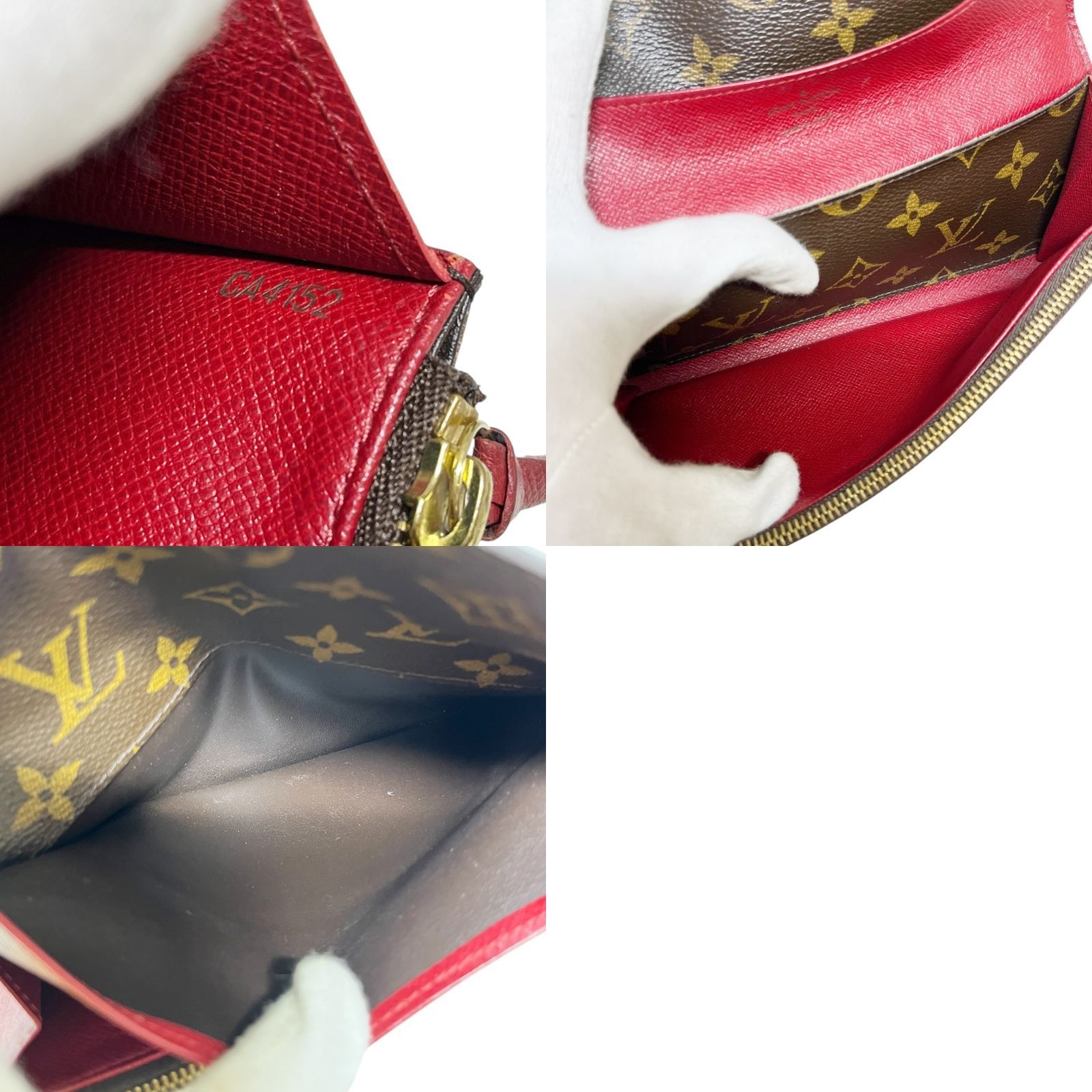 海外通販！ LOUIS VUITTON ルイヴィトン M60136 ポルトフォイユ エミリー ２つ折り財布 長財布 最終お