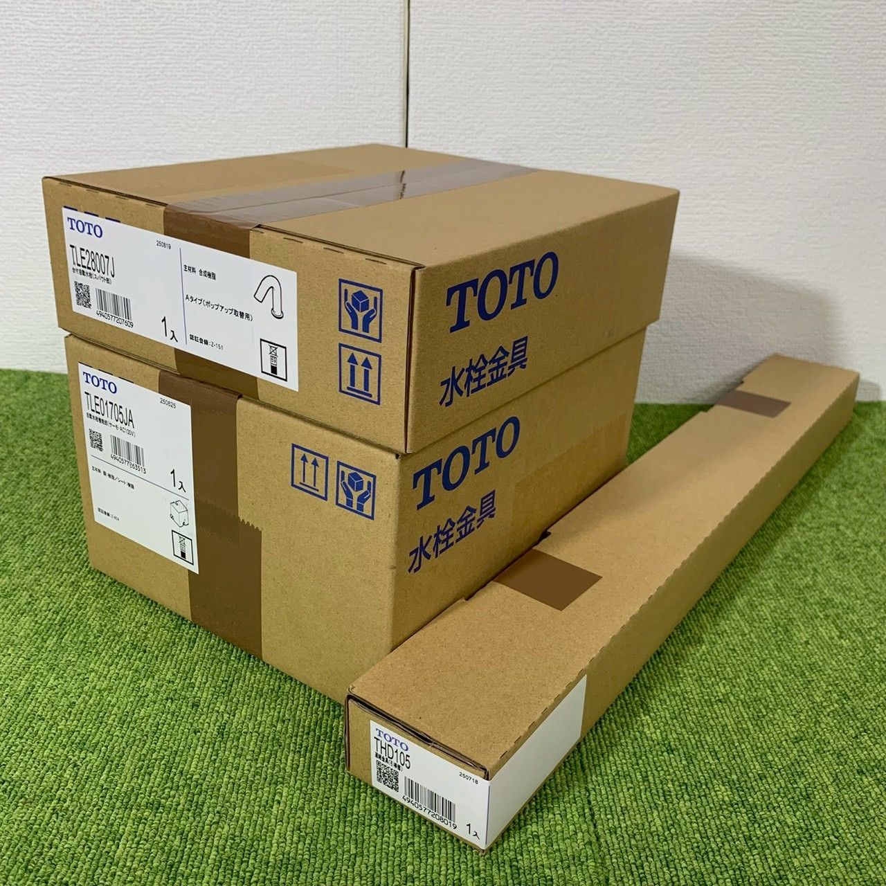 3点セット TOTO トートー 台付自動水栓 アクアオート THD 105 D 2526 2527 2528